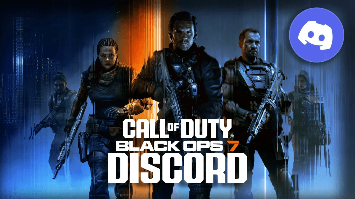 COD Central Discord server community banner featuring Black Ops 7 themed design with military and gaming elements